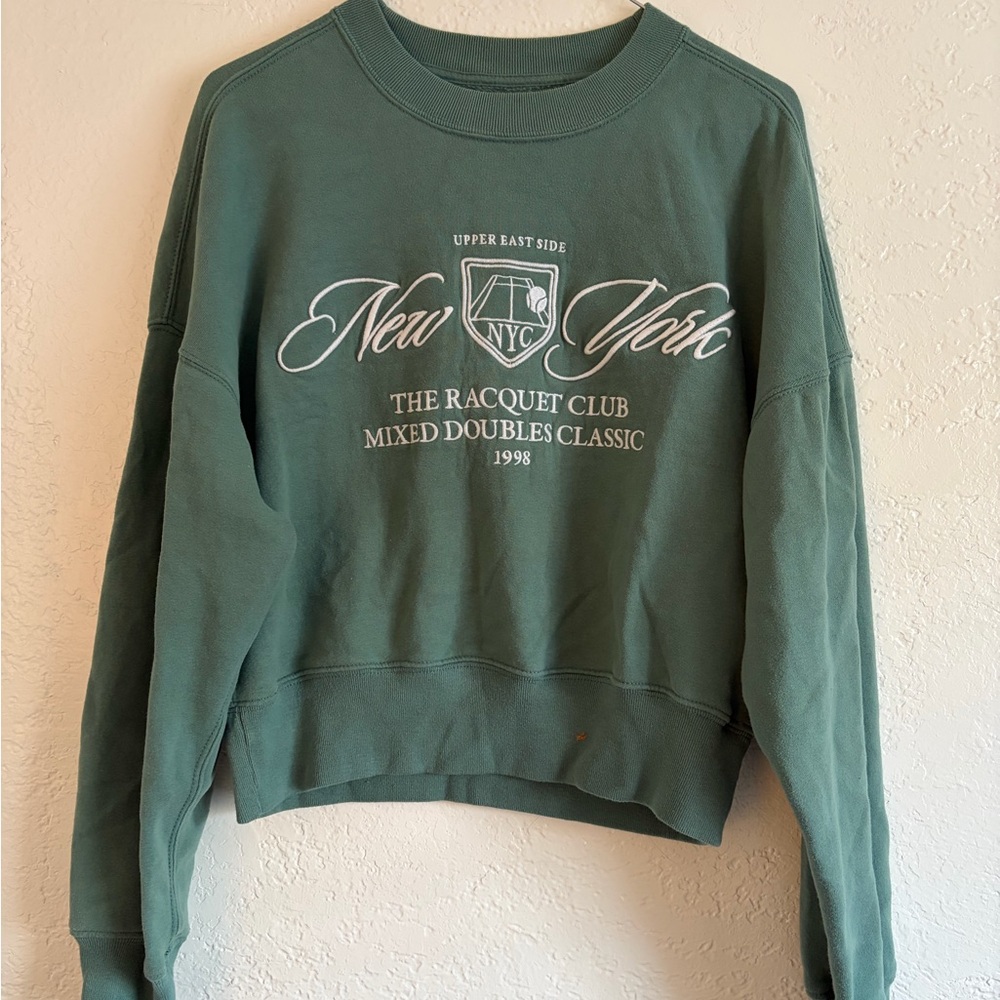 Abercrombie & Fitch Soft Green Sweatshirt